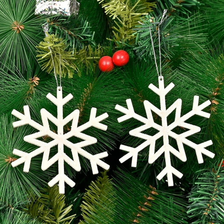Christmas White Snowflake Candy Gift Box Ornaments Plastic Glitter Snow  Flakes Ornaments for Winter Christmas Tree Decorations Size Varies Craft  Snowflakes 