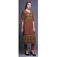 thumbnail image 3 of Bimba Kurtis Droits Imprimés pour Femmes Kurta à Panneaux Tunique d'Été, 3 of 5