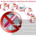 thumbnail image 2 of Electric Shaver for Women,5 in 1 Portable Multifunction Bikini Trimmer Set,Wet & Dry Painless Razor for Women,Rechargeable Low Razors for Legs Eyebrow Nose Face Bikini Area Pubic Underarms, 2 of 7