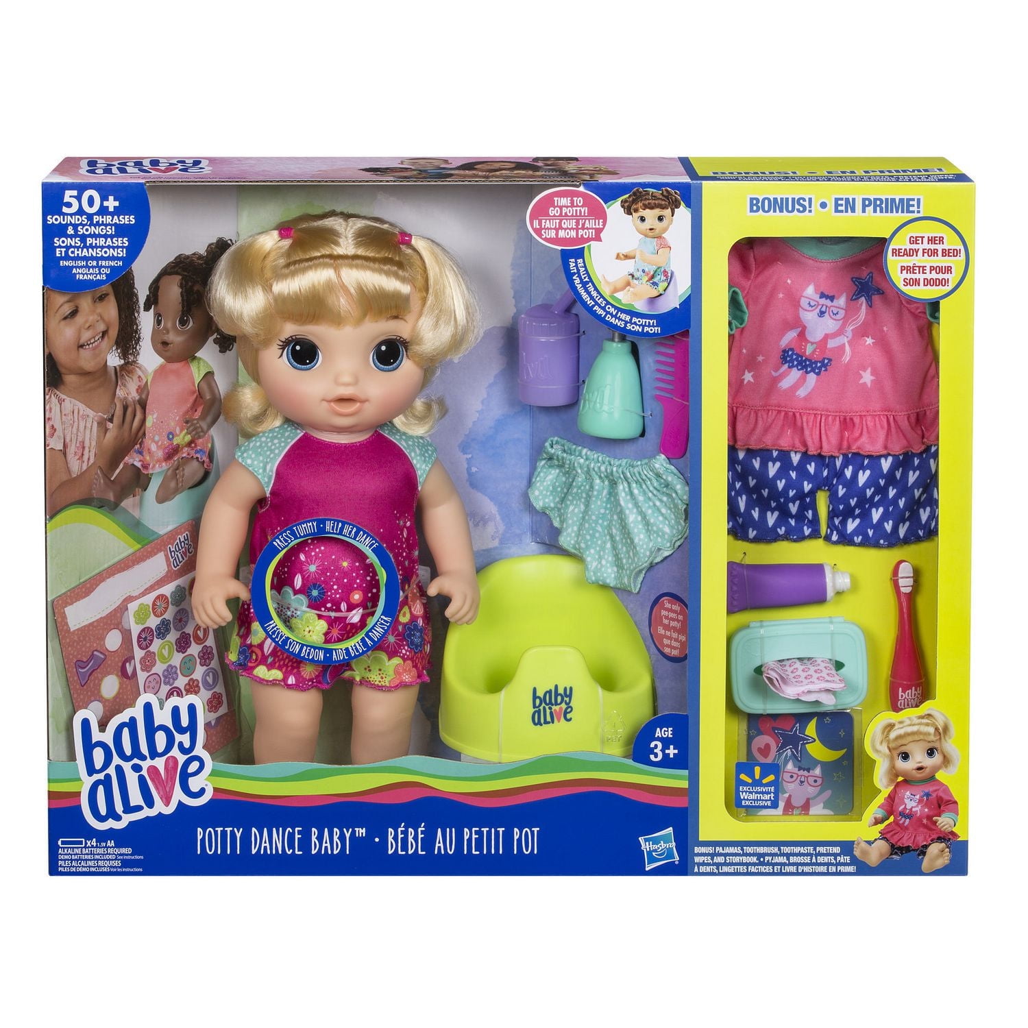 Baby Alive Potty Dance Baby Blonde Hair