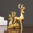thumbnail image 4 of Christmas Decorations,Reindeer Gold Deer Christmas Decor,Venados De Navidad Para Decoración,Elk Resin Statue,Suitable for Living Room, Wine Cabinet, Display Stand, Bedroom, Office Desktop, 4 of 5
