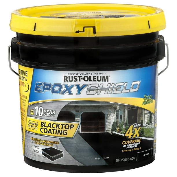 Rustoleum RUSTOLEUM EPOXYSHIELD BLACKTOP COATING JET 247471 Walmart