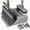 Gray, variant on JUXIAO White 3-in-1 Broom and Dustpan Set, 49'' Stand Self-Cleaning Brush with Comb Teeth for Pet Hair, Kitchen & Office Cleaning