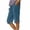 ♪090-Navy, variant on Xuyuer Women's Summer Linen Solid Loose Straight Pocket Side Slit Button 5" Shorts - Casual Bottoms, Pants for Women