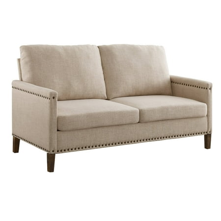 Apartment Upholstered Sofa With Nail Head Trim Multiple Colors In Bahrain 598894911 Apartment Upholstered Sofa With, Apartment Upholstered Sofa With Nailhead Trim