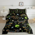 thumbnail image 2 of Manfei Cartoon Dinosaur 2pcs Bedding Comforter Set,Universe Planet Twin Comforter Sets,Starry Sky Breathable Bedding Set,Breathable Animal Home Decor,Reversible, 2 of 8