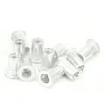 thumbnail image 3 of Pull Riveting Nuts, 100 Pcs Aluminum Galvanized Flat Head Threaded Insert Nut Vertical Hardware Accessories, 3 of 8