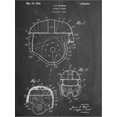 thumbnail image 2 of Art.com Football Helmet Patent Stretched Canvas Print Wall Art, 24" x 32", 2 of 4