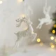 thumbnail image 5 of Colgantes para árbol de Navidad con purpurina, adornos de ciervo blanco, alce de Navidad 2024, decoración navideña para el hogar, juguetes para niños, Año Nuevo 2025, 5 of 5