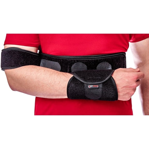 Ezy Wrap Torso Shoulder Immobilizer – Comfortable, Strap-Free Shoulder Sling with Bicep & Wrist Support – Adjustable Shoulder Brace for Injury Recovery