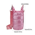 thumbnail image 5 of Shoreew Water Cup Bag with Wide Shoulder Strap Double Zippered Pockets Waterproof Fabric Adjustable Strap Quilted Fabric Phone Bag, 5 of 7