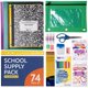 thumbnail image 1 of Kit de útiles escolares EPI de 74 piezas, rayado ancho, paquete para K-5, 1 of 9