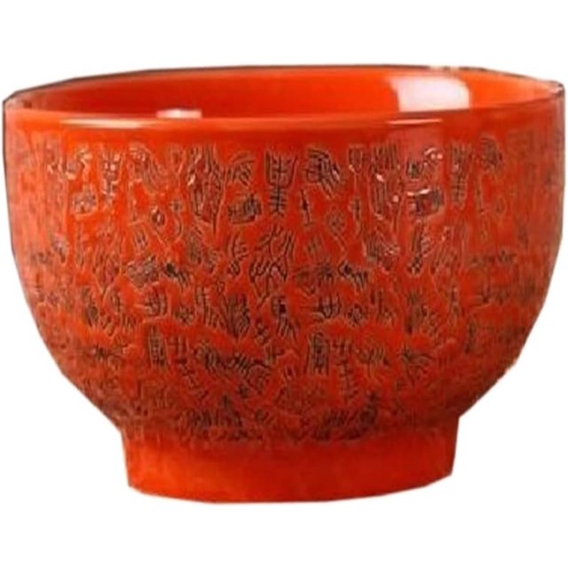 Dinner Plates, 16cm Retro Classical Ceramic Rice Bowl Tableware Personalized Noodle Bowl Soup Bowl Dinnerware Dishwasher(Orange)