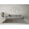 thumbnail image 3 of Ahgly Company Indoor Rectangle Oriental Light Blue Industrial Area Rugs, 6' x 9', 3 of 4