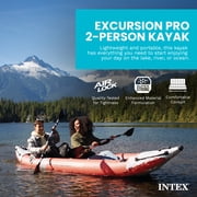 Intex Excursion Pro قابل للنفخ 2 شخص الفينيل كاياك مع 2 المجاديف ومضخة