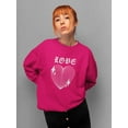 thumbnail image 2 of Love Techno Style Heart Sweatshirt Women -Image by Shutterstock, Female XX-Large, 2 of 4