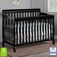 Dream On Me Ashton 5in1 Convertible Crib, Black