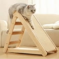 thumbnail image 2 of Chak’s Choice Solid wood cat scratch board and climbing frame - multi-layer hemp rope, dual-purpose nest, compact folding design suitable for indoor cats, 2 of 5