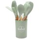 thumbnail image 3 of Juego Utensilios 12 Piezas Espátula Antiadherente Suministros () Rosa, 3 of 8