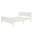 thumbnail image 5 of Full Size Wood Platform Bed, BTMWAY Solid Wood Bed Frame with Headboard and Footboard, Wooden Slats Support, Modern Full Bed Frame for Teens Adults, No Box Spring Needed, 82.3''X57''X35.4'', White, 5 of 8