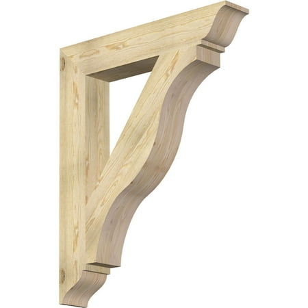 

Ekena Millwork 6 W x 36 D x 44 H Funston Traditional Rough Sawn Bracket Douglas Fir
