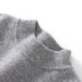 thumbnail image 4 of NAISIBABY Sweater for Kids Boys Girls, Crew Neck Basic Solid Long Sleeve Fall Winter Casual Warm Clothes Gray 6-8T, 4 of 6