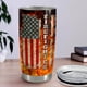 thumbnail image 2 of Taza de viaje Tumbler SANDJEST Firefighter de acero inoxidable de 20 onzas, 2 of 7