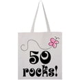 thumbnail image 3 of Inktastic 50th Birthday 50 Rocks Tote Bag, 3 of 4