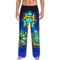 thumbnail image 2 of Lsque Geometry Dash Print Men's Pajama Pants, Lounge Pant - Comfortable Home Wear,Elastic Waistband, Stylish Design-Large, 2 of 9
