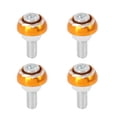 thumbnail image 1 of Unique Bargains 4pcs 6mm Metal Motorcycle License Plate Frame Bolt Screw Fastener, 1 of 6