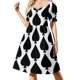 thumbnail image 2 of Vestido de manga corta As de espadas vestidos de fiesta mujeres Ropa de mujer Vestido, 2 of 7