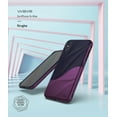 thumbnail image 2 of Ringke Wave Case Compatible with iPhone XS Max, Dual Layer Heavy Duty 3D Textured Protection Design Cover - Metallic Purple, 2 of 8