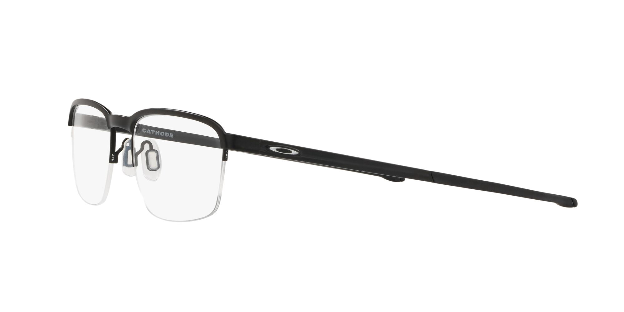 Oakley Unisex Size 54 Rectangular Cathode Optical Glasses, Satin Black/Demo Lens