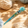 thumbnail image 4 of Resin Crochet Hook Set, Floral Inlaid Ergonomic , Polished Metal Tips, for Knitting and Crocheting, Ideal for Art Crafters, 4 of 8