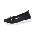 thumbnail image 3 of Domzle Women's Flat Shoes Comfortable Square-Toe Slip on Casual Dress Flats with Arch Support All-Day Standing Shoe Black, 3 of 7
