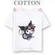 thumbnail image 3 of Camiseta de algodón Kuromi Kawaii Manga Anime japonés Niños Camiseta de verano Ropa para niños Tops Niños Niñas Camiseta Bebé Linda, 3 of 5