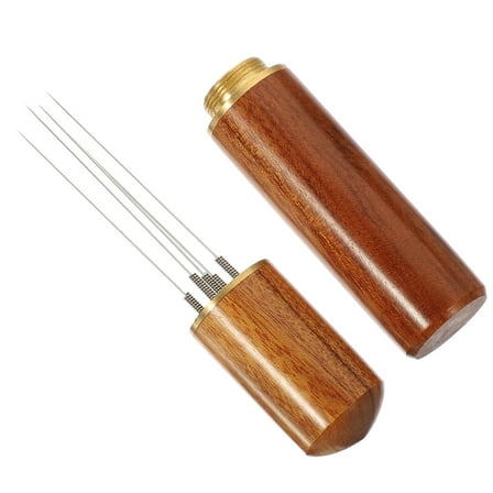 MLINS 1Set Espresso Accessories Coffee Powder Dispenser Needle Wooden Material for Kitchen Use
