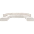 thumbnail image 5 of Bowery Hill Contemporary Cream Boucle Fabric Modular Sectional, 5 of 10
