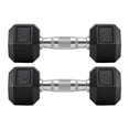 thumbnail image 1 of Juego de Mancuernas Hexagonales de 10/15/20/25 lb, 2 Pesas de Hierro Fundido con Recubrimiento de Neopreno, Agarre Antideslizante, Entrenamiento en Casa o Gimnasio, Uso Profesional (20, Libras), 1 of 8
