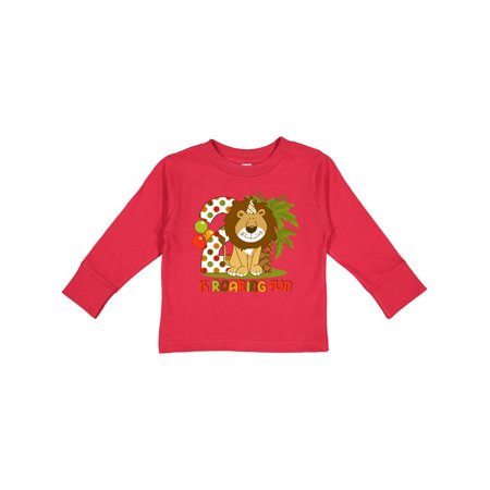 

Inktastic Cute Lion 2nd Birthday Gift Toddler Boy Girl Long Sleeve T-Shirt