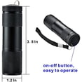 thumbnail image 3 of 6 Pack UV Ultra Violet Blacklight 9 LED Flashlight Outdoor Torch Lamp etc., 3 of 5