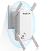 WiFi Extender Signal Booster for Home AX1500, WiFi 6 Range Extender Wireless Repeater, Internet Extender Booster 5G, Long Range Signal Amplifier, Extend WiFi Coverage, Many Devices, Fix Dead Zones