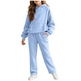 thumbnail image 3 of 3-4 Years Child Baby Girls Clothes Girls 2PCS Fall Winter Outfits Toddler Girls Long Sleeve Top Overall Pants Set 6-12 Months 12-24 Months 2T 3T 4T 5T 6T 7T Set, 3 of 9