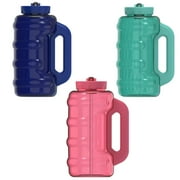 Cool Gear 3-Pack BEAST 64 oz Jug with Handle | Large Capacity Water bottle for Athletes, Fitness, Gym, & Outdoor Sports | Wide mouth, Leak proof - Variety Pack