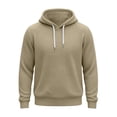 thumbnail image 5 of Atkumj Waffle Hoodies for Men Trendy Adjustable Drawstring Hooded Sweatshirt Casual Solid Color Long Sleeve Pullover Hoodie, 5 of 10