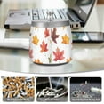 thumbnail image 6 of Yayeee Ashtray with Lid for Cigarette Smokeless Stainless Steel Home Ash Holder, White Autumn Leaves, 6 of 7