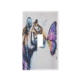 thumbnail image 2 of Switch Panel Switch Decoration 2.76x4.53x0.28 Inches Unused Outlet Cover Switch Plate Wall Plates Living Room Kitchen Bedroom Study Switches Tiger Kiss Colorful Butterflies, 2 of 8