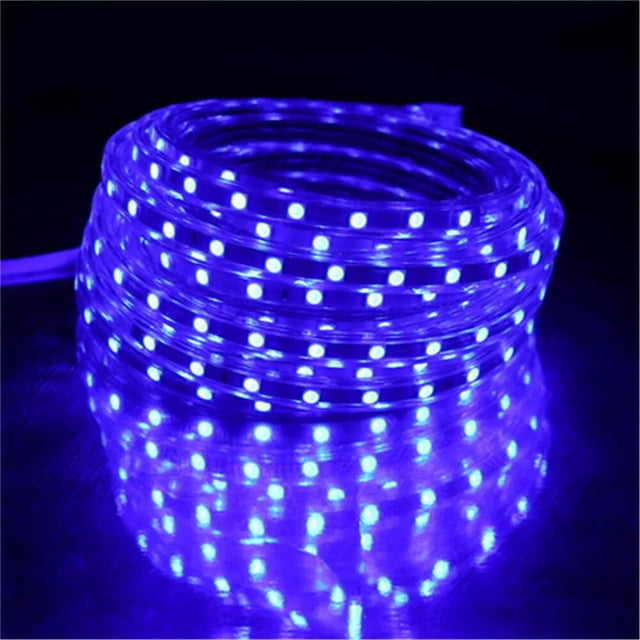 Tira de luces LED SMD 5050 AC 220V impermeable para exteriores cinta de luz LED Flexible de 220V con enchufe de alimentación de 1M/2M/3M/4M/5M/6M/10M/15M/20M/25M