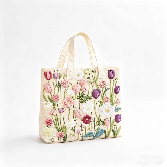 HHGBAD Vintage Quilted Tote Bag, Large Capacity 12x12x2 Inch, Lightweight Foldable Handbag, Durable Stitching, Ideal for Shopping Travel Work, For Women