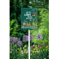 thumbnail image 5 of Eveokoki Less Lawn More Natives - Native Plant Garden Sign - Native Pollinator Sign - Save The Bees Sign - 8" x 12" Weatherproof Aluminum Sign for Outdoor Use, 5 of 6